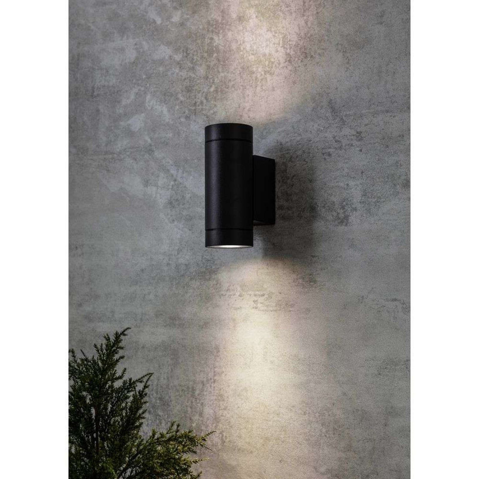 Pipe 2 Ulko Seinävalaisin IP44 Black - Markslöjd - Terassi - Metalli