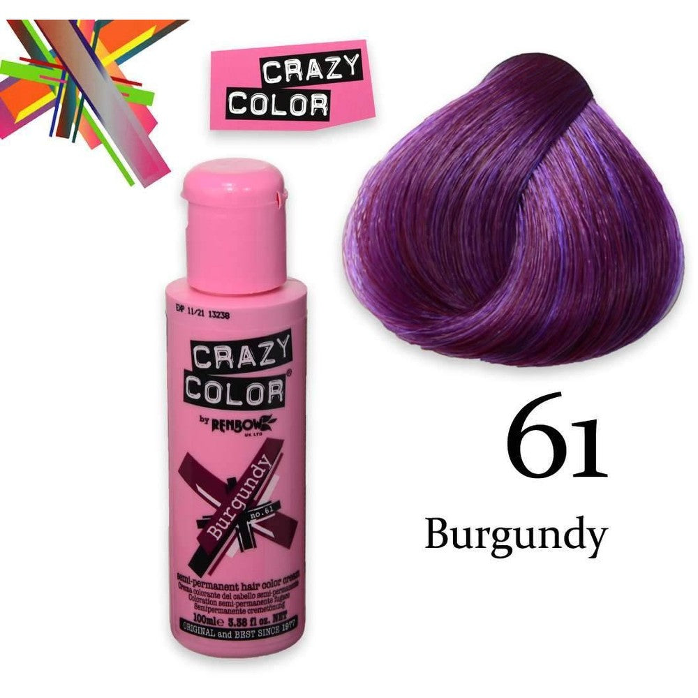 Crazy Color Puolipysyvä 100 ml Bordeaux