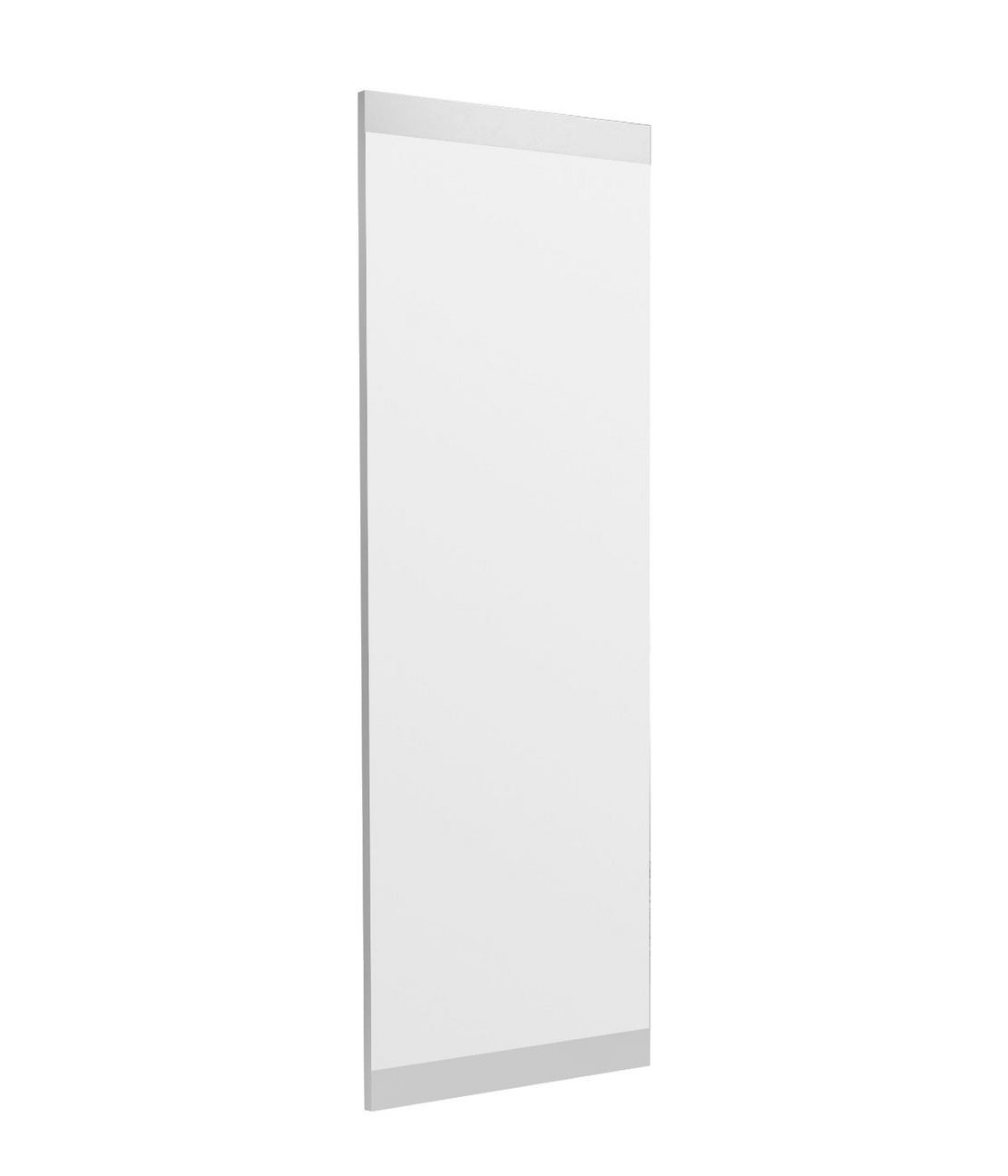 Norda Design Moderni valkoinen pierpeili, 40 x 120 cm, 100 % MDF, seinäkiinnitettävä, ekologinen Flotal-E-muotoilu