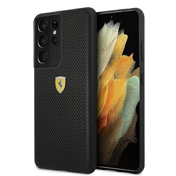 Ferrari On Track Perforated Case for Samsung Galaxy S21 Ultra - Black