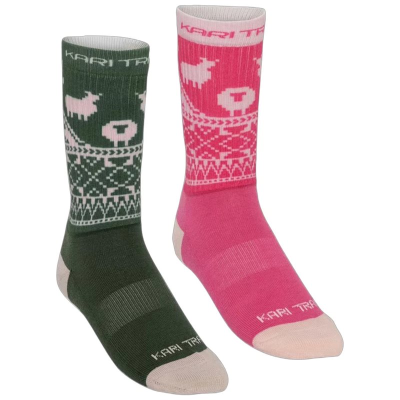 Kari Traa Puffin Sock 2Pk Pink - 40-41