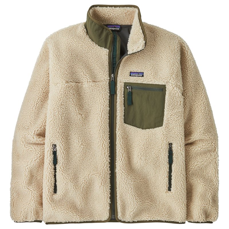 Patagonia M's Classic Retro-X Jkt Dark Natural W/Basin Green - M