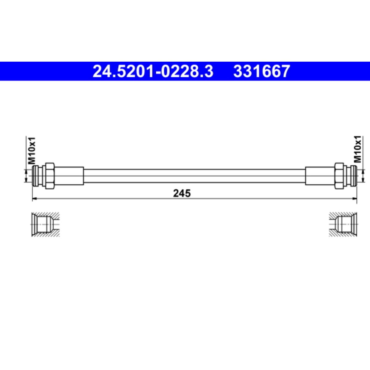 Jarruletku ATE 24.5201-0228.3