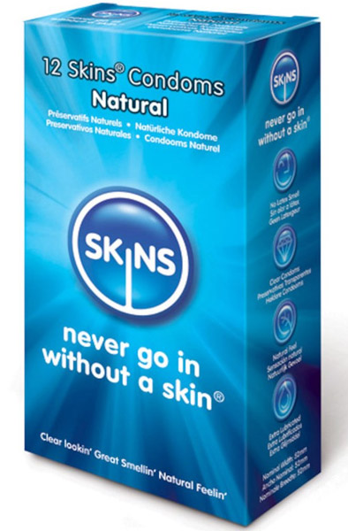 Skins Natural Kondomer 12-pack Kondomit