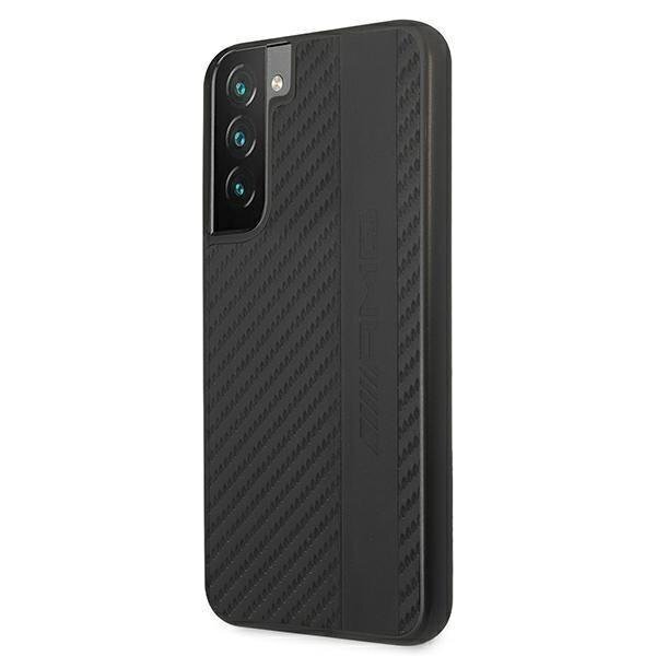 Mercedes AMG Carbon Stripe&Embossed Case for Samsung Galaxy S22+ - Black