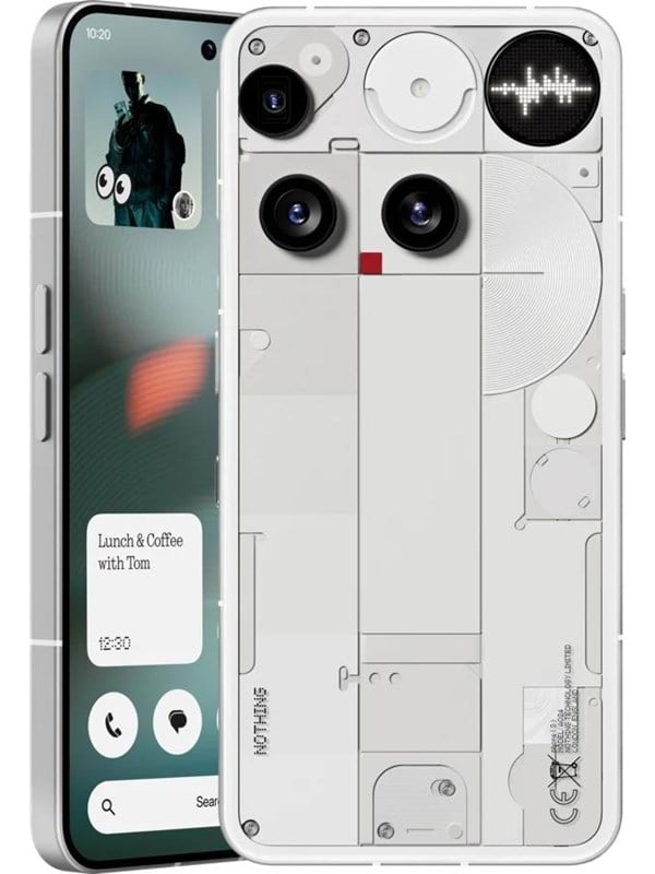 Nothing Phone (3), 16,9 cm (6.67), 12 GB, 256 GB, 50 MP, Android 15, Valkoinen