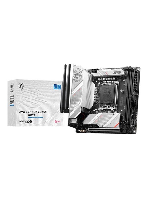 MSI MPG B760I EDGE WIFI Emolevy - Intel B760 - Intel LGA1700 - DDR5 RAM - Mini-ITX