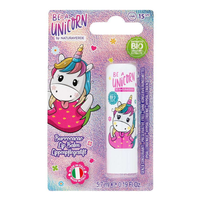 Naturaverde Be A Unicorn Luomumansikkahuulivoide 5,7 ml