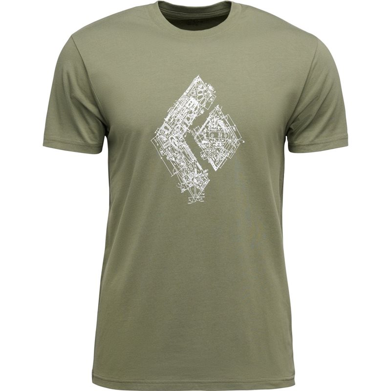 Black Diamond M Engineered Diamond Ss Tee Tundra - M
