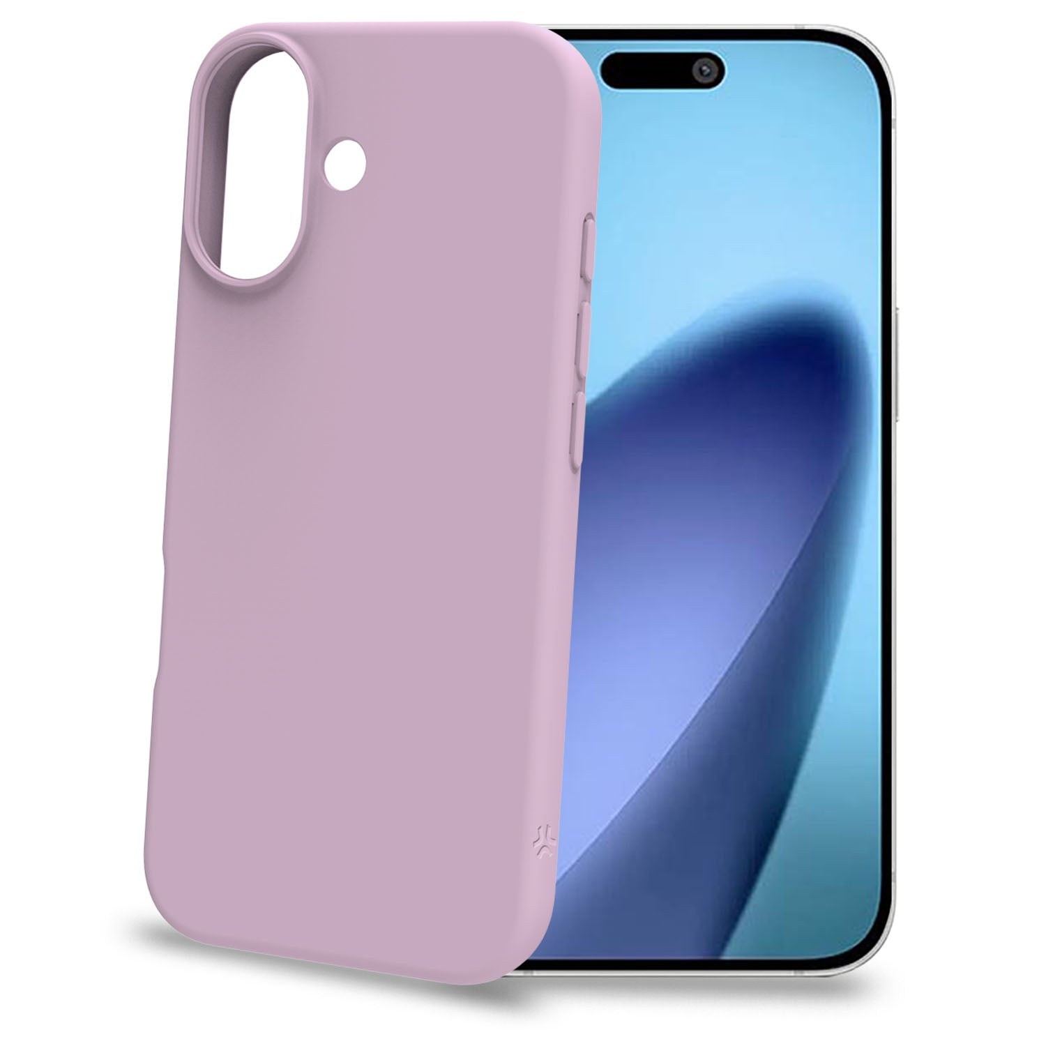 iPhone 17 pehmeä kumikotelo – vaaleanpunainen, mikrokuituvuori