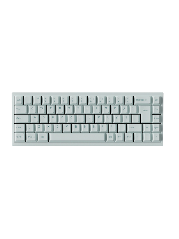 Keychron Q16 HE 65% 8K Wired Ceramic - Pelinäppäimistö - ilman numpadia - Pohjoismainen - Vihreä