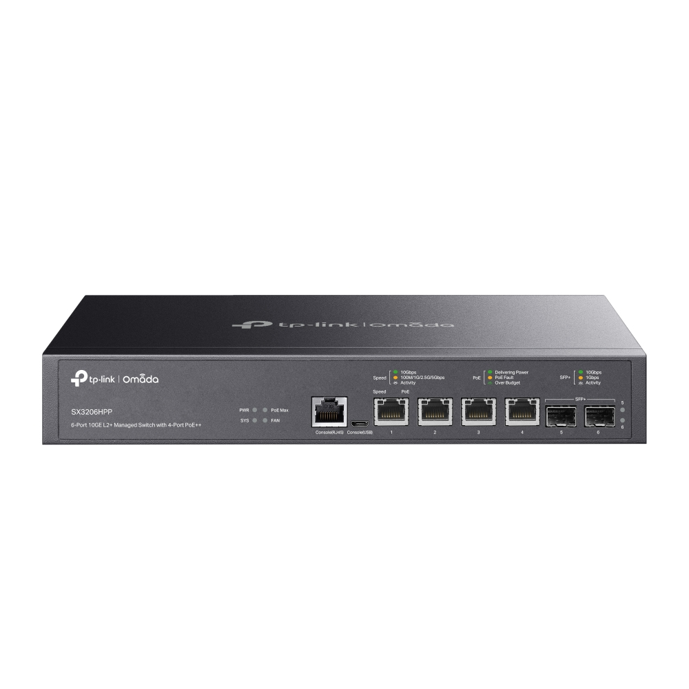 Tp-link Jetstream Sx3206hpp 4x10g 2xsfp+ Poe 200w Switch