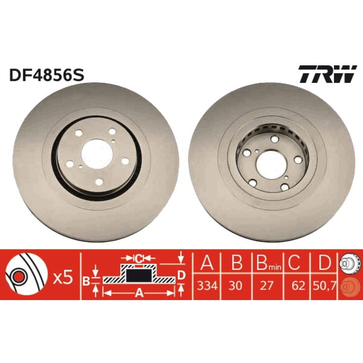 Jarrulevy TRW DF4856S