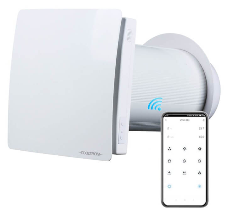 Ilmanvaihtokone Reco 60 SYNC WIFI lämmön talteenotolla, Cooltron