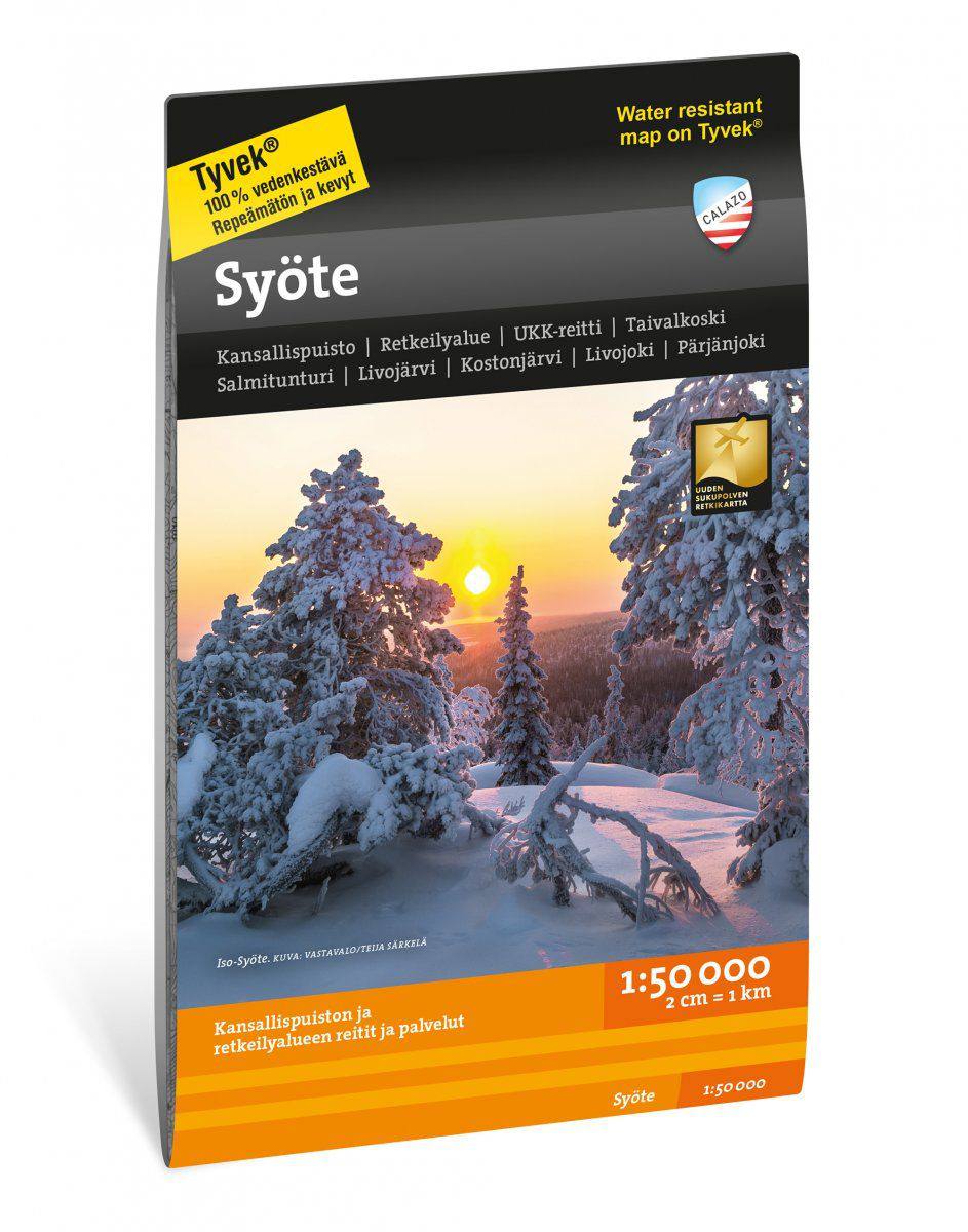 Calazo Syöte Tyvek retkeilykartta, suomi