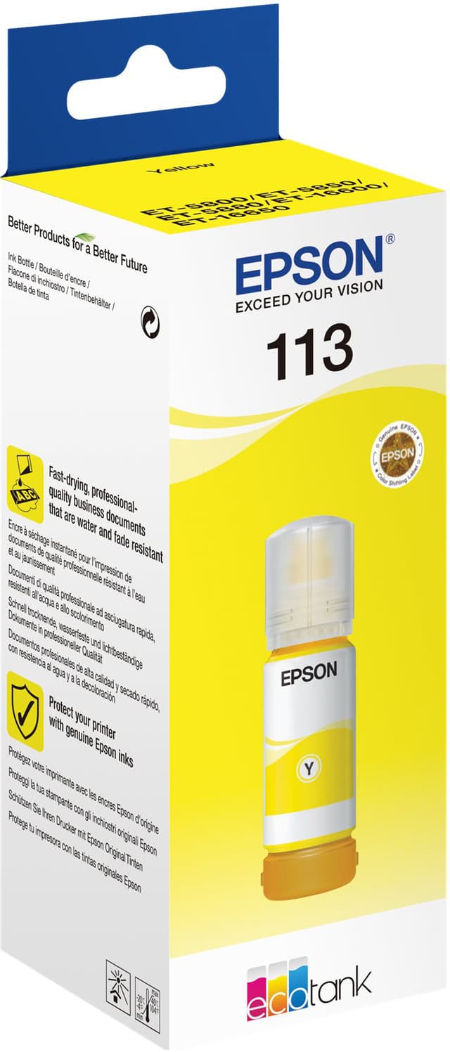 Epson EcoTank 113 - Keltainen Ink