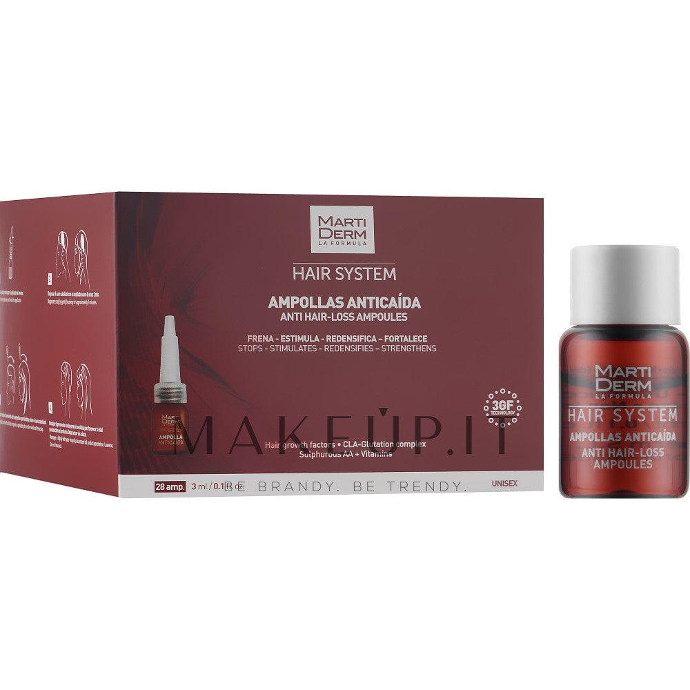 Martiderm System Anti-hiustenlähtö 28 pulloa