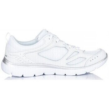 SKECHERS Matalavartiset tennarit 'SUMMITS - SUITED' hopeanharmaa / valkoinen