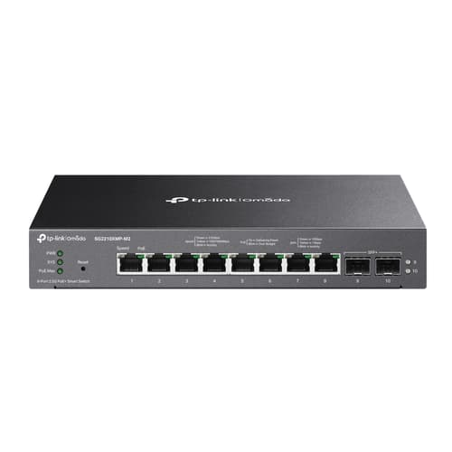TP-LINK Omada SG2210XMP-M2 - Hallinnoitava kytkin, Musta
