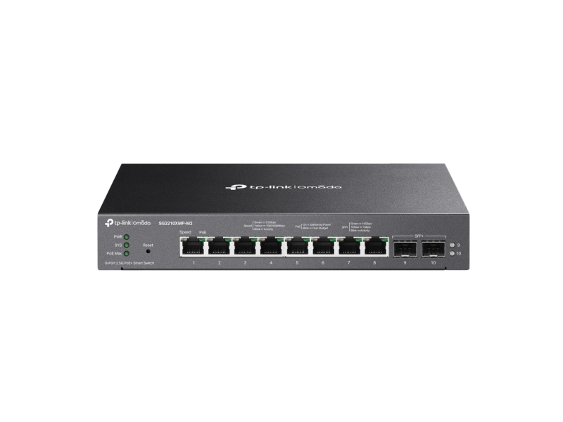 TP-LINK Omada SG2210XMP-M2 - Hallinnoitava kytkin, Musta