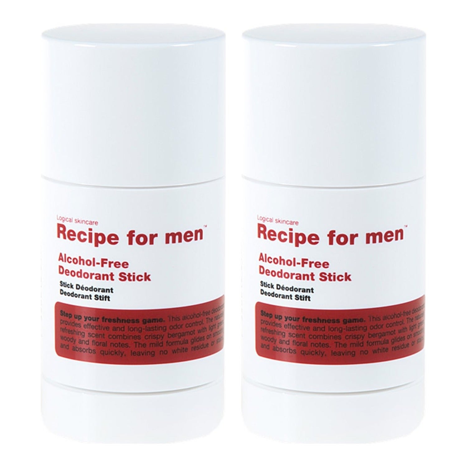 Recipe for men Deodorant Stick Duo