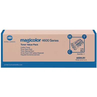 Konica Minolta Värikasetti Rainbow-Kit (c,m,y), 4.000 sivua A0DKJ51 Vastaa: N/A