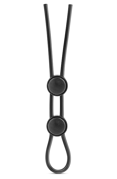 Stay Hard Double Loop Cock Ring Black Penisrengas