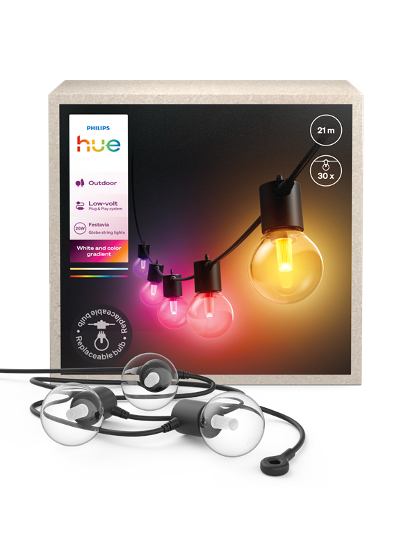Philips Hue Festavia globe string 21m 30bulb EU