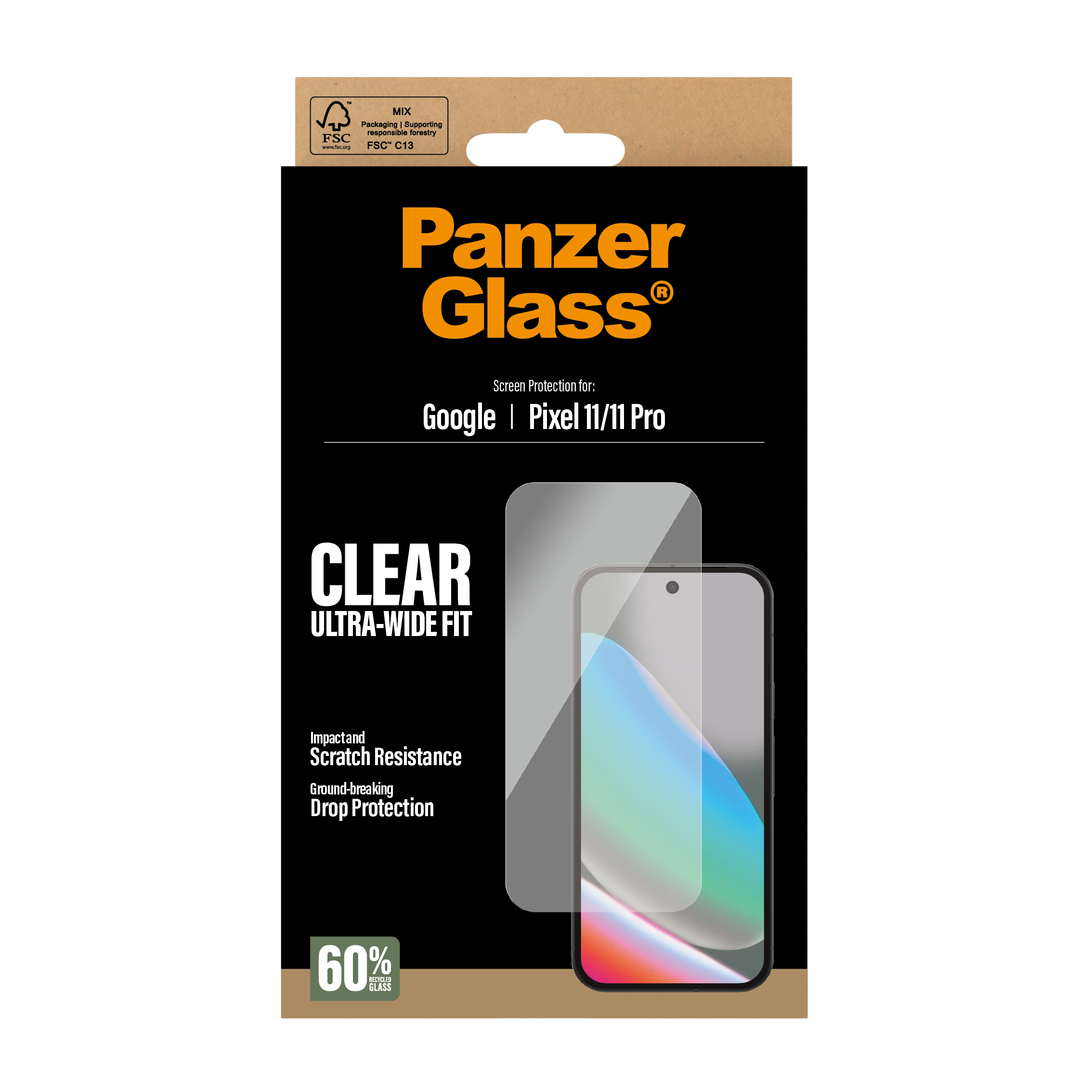 PanzerGlass Screen Protector Google Pixel 11 | 11 Pro | Ultra-Wide Fit