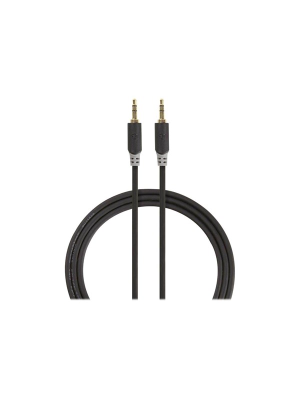 Nedis Stereoäänikaapeli | 3.5 mm uros | 3.5 mm uros | Kullattu | 2.00 m | Pyöreä | Antrasiitti | Laatikko
