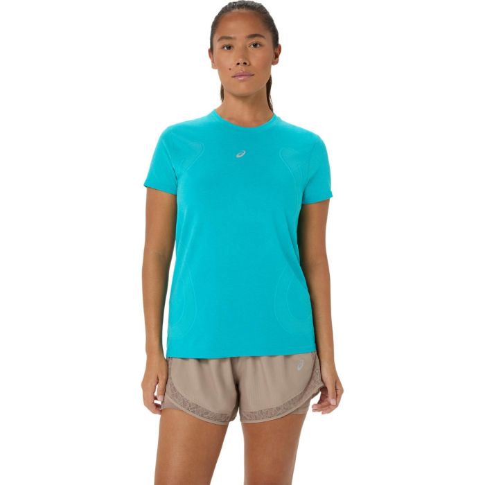 ASICS Road Seamless SS Top K. L Sininen Naiset