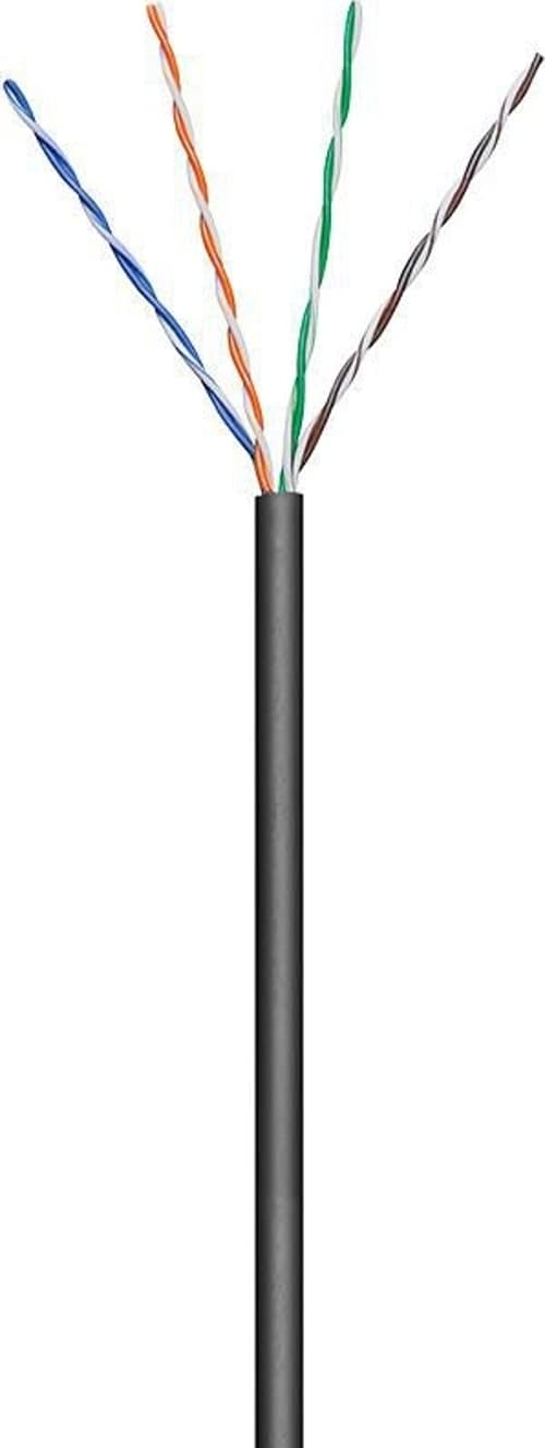 MicroConnect - Irtokaapeli - 100 m - UTP - CAT 5e - ulkokäyttöön, säikeistetty - musta