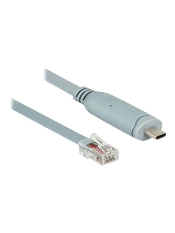Delock - Sarjasovitin - USB-C - RS-232 x 1 - grå