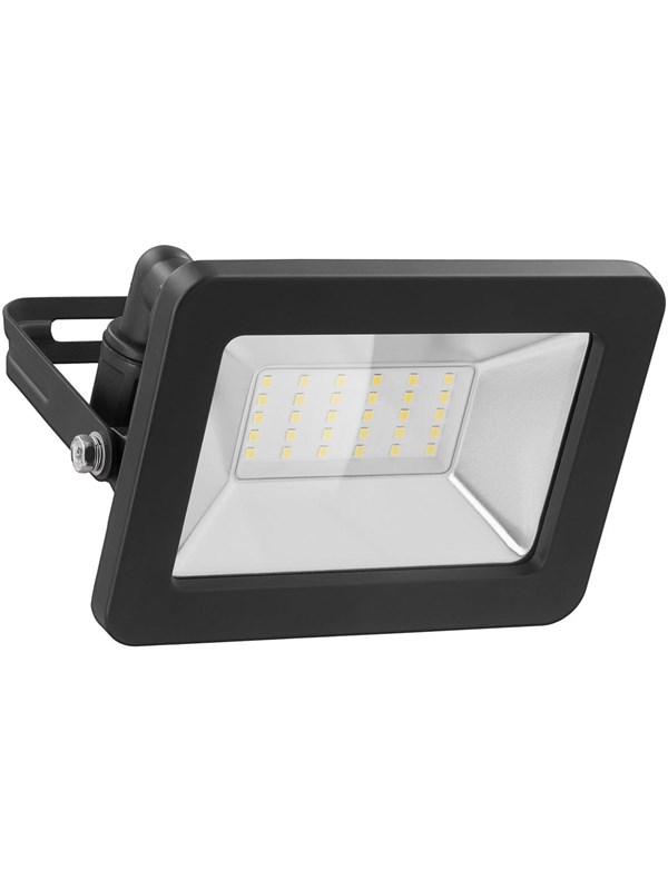 Goobay LED-strålkastare för utomhusbruk, 30 W med 2550 lm, neutralt vitt ljus (4000 K) och M16 kabelgenomföring, lämplig för utomhusbruk (IP65)