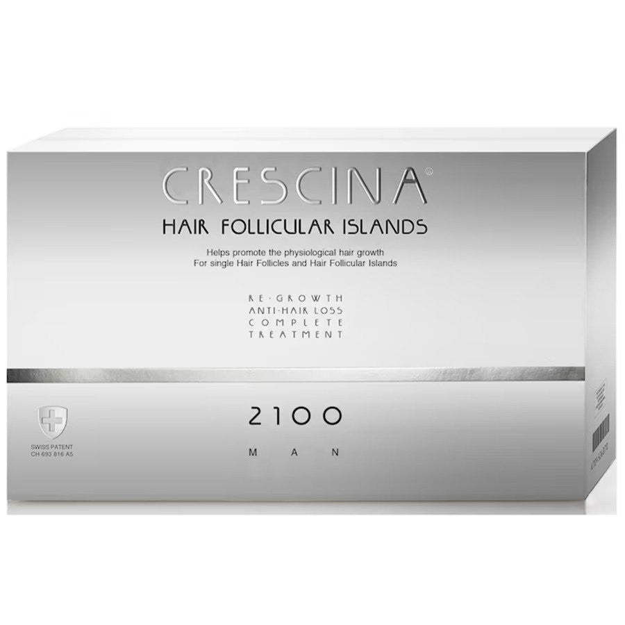 Labo Crescina Follicular Islands 2100 Kasvua stimuloivat ampullit Hiuspohjan hoitoseerumi miehille 10 + 10 kappaletta