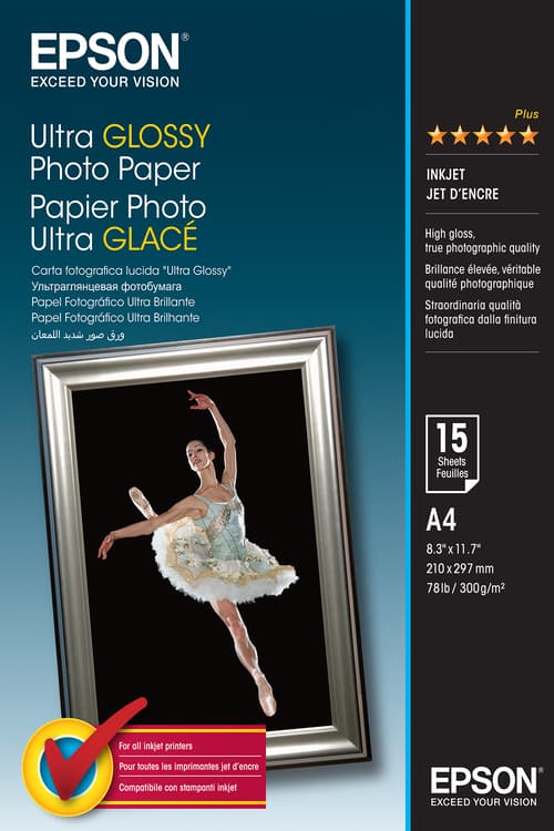 Epson Paperi Photo Ultra Glossy A4, 15 Arkkia, 300 G