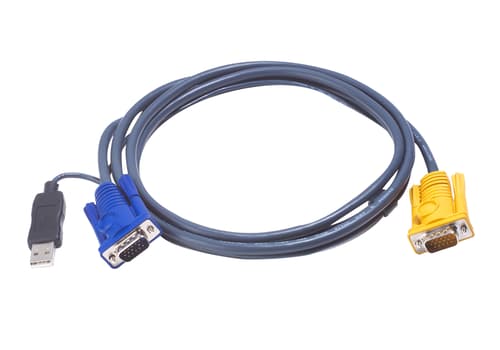 ATEN 2L-5202UP - 2 m KVM-kaapeli, musta