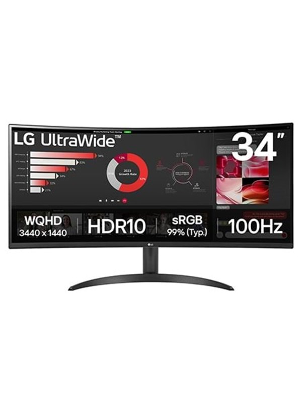 34" LG UltraWide 34WR50QK-B - 3440x1440 (UWQHD) - 100Hz - VA