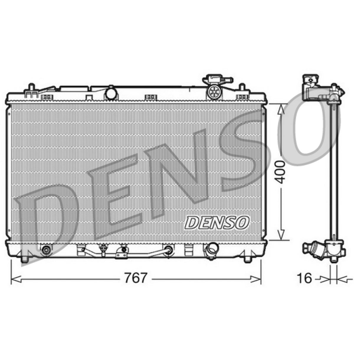Jäähdytin, moottorin jäähdytys DENSO DRM50030