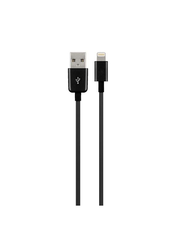 Goobay Lightning USB-kabel för laddning och synkronisering, 1 m, svart MFi-kabel för Apple iPhone/iPad