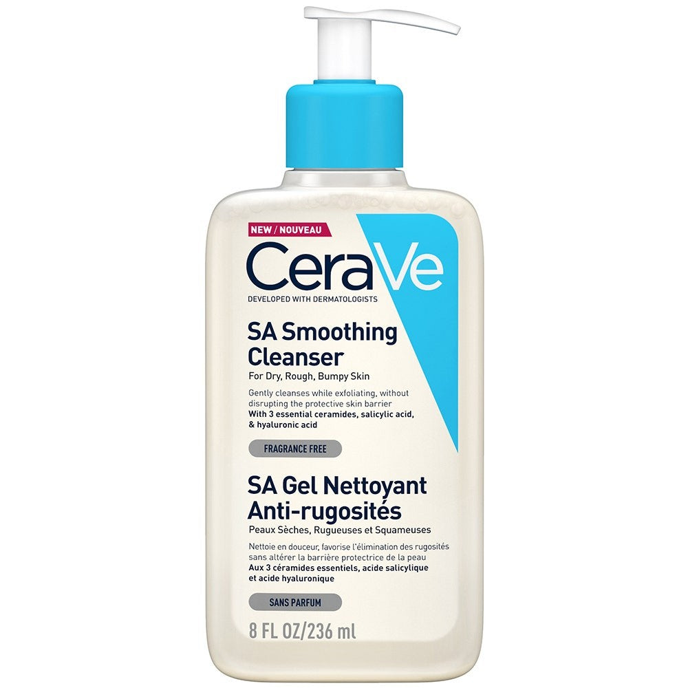 Cerave Body SA -puhdistusgeeli salisyylihapolla kuivalle ja karhealle iholle 236 ml