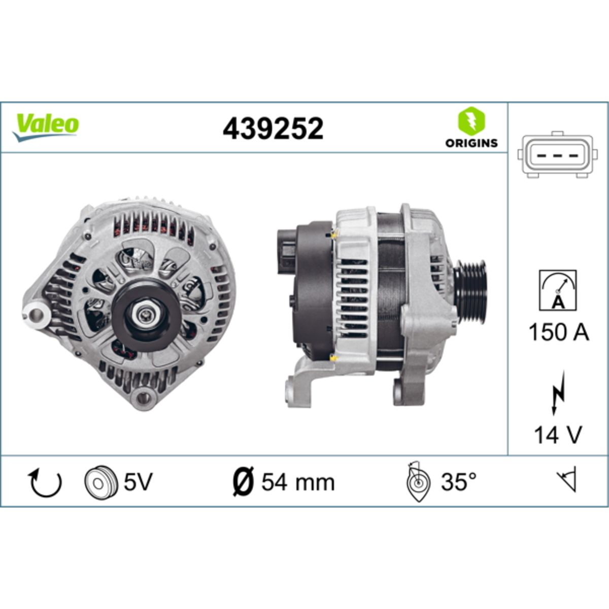 Laturi VALEO 439252
