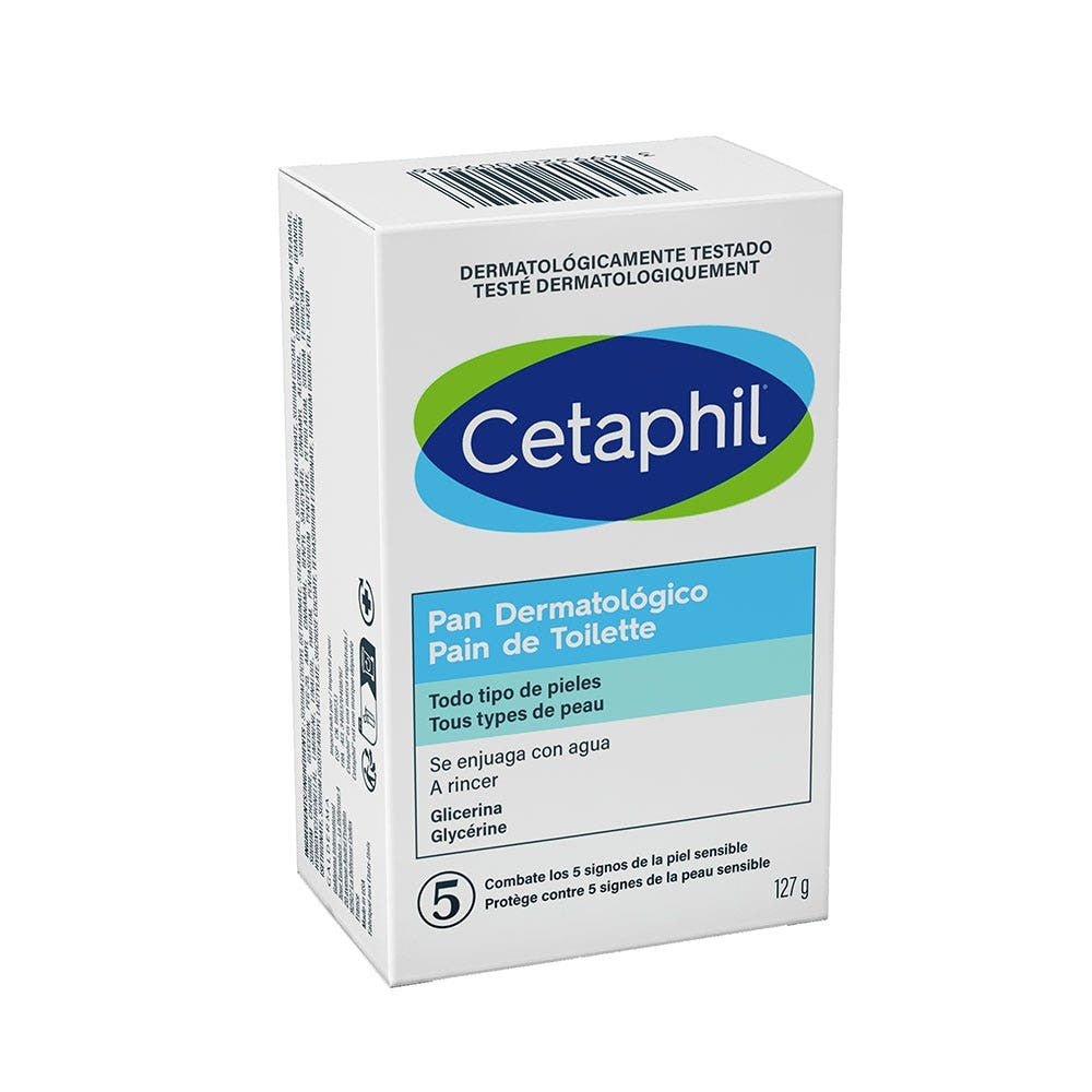 Cetaphil Dermatological Bar Viso e Corpo Pelle Sensibile 127 g — Detergente