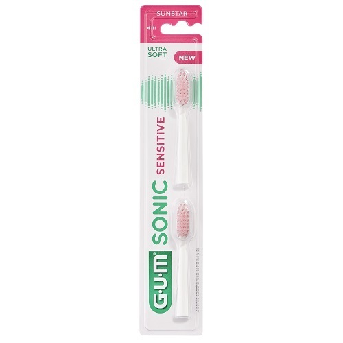Gum Sonic Sensitive vaihtoharjaspäät 2 kpl