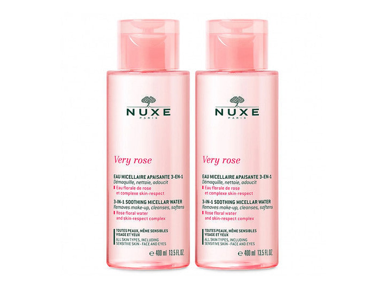 Nuxe Very Rose 3 in 1 rauhoittava - 800 ml
