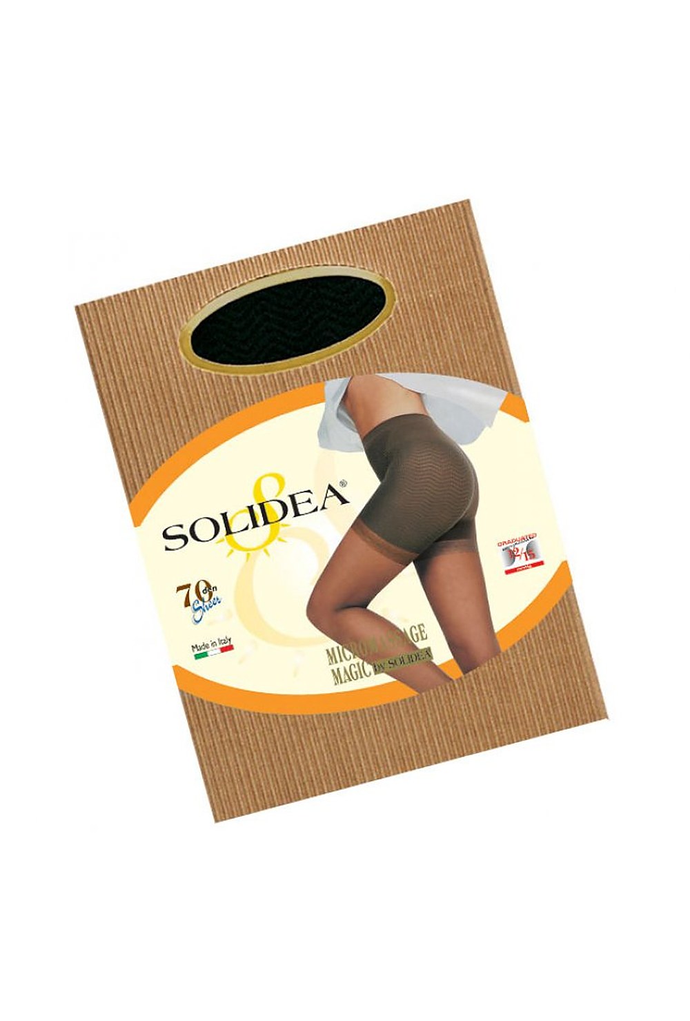 Solidea Magic 70 -trikoot, kompressiotrikoot, 12, 15 mmHg, hiekka, 5XXL