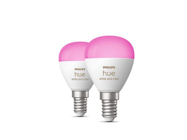 Philips Hue White and Color Ambiance E14 Smart luster bulb (2-pack)