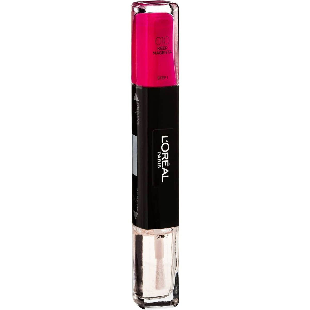 L'Oreal Paris 2 in 1 Infallible Kynsilakka 010 Keep Magenta 2 x 5 ml