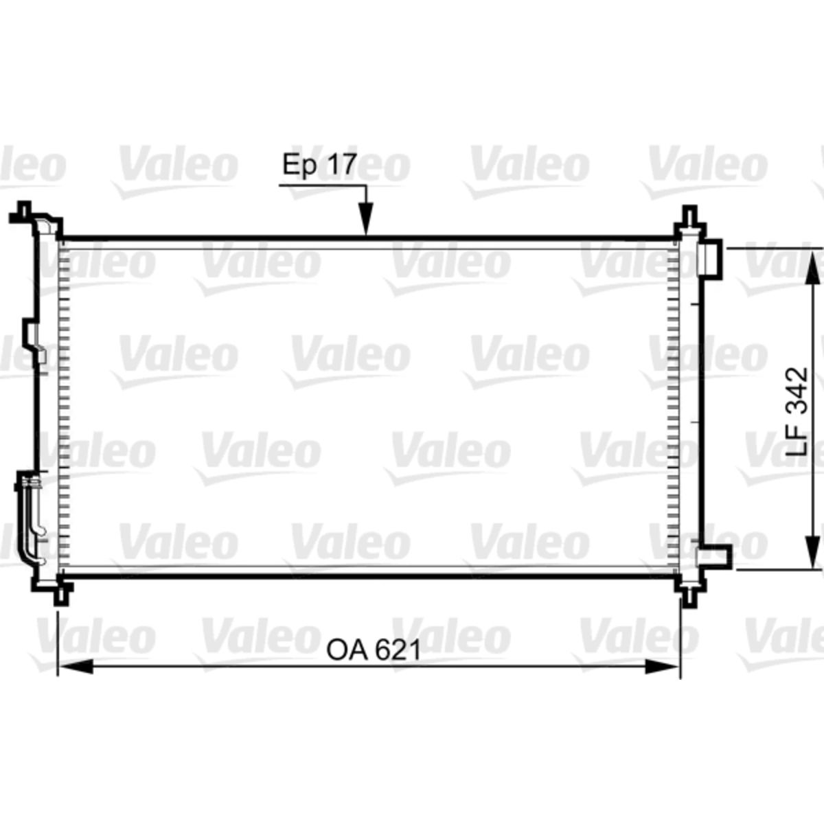 Lauhdutin, ilmastointilaite VALEO 817836
