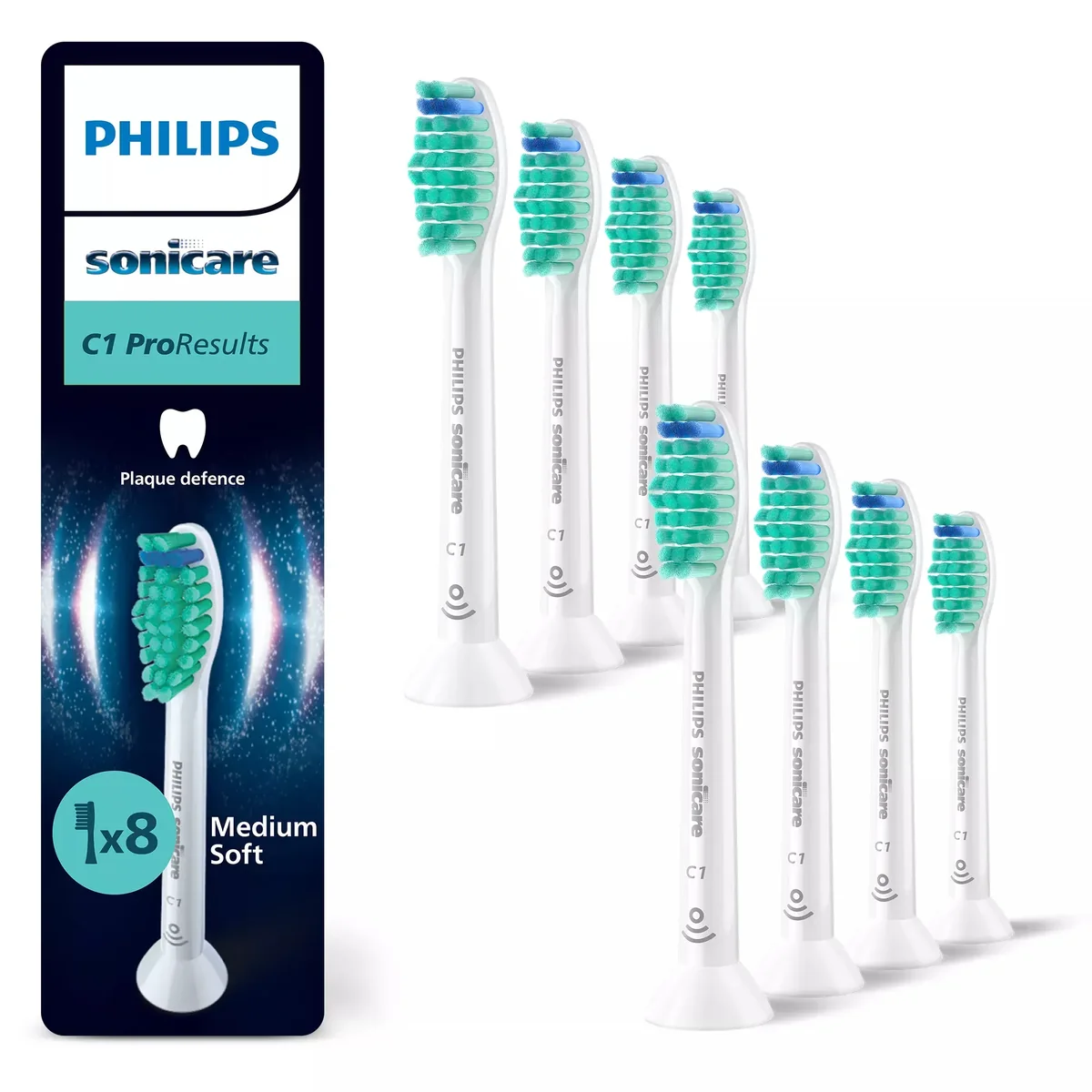 Philips Hammasharjan vaihtopäät Sonicare C1 ProResults HX6018 - replacement brushhead - white
